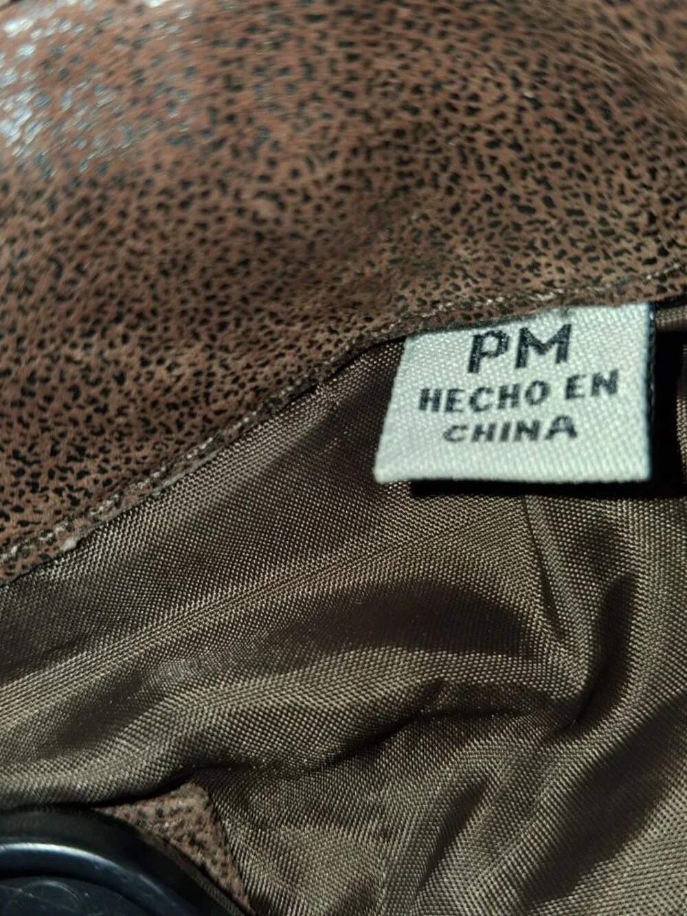 Levi's Vintage Brown Suede Leather Cafe Racer Moto Jacket PM